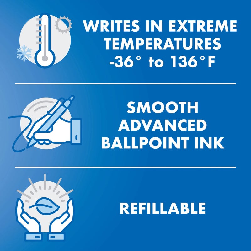 PILOT Acroball Breast Cancer Awareness Collection Advanced Ink Refillable & Retractable Ball Point Pens, Fine Point, Assorted Colors, 14-Pack (14688) - Image 5